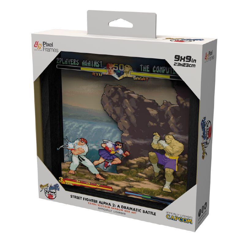 Super Street Fighter 2 guile Stage 3D Shadow Box for 